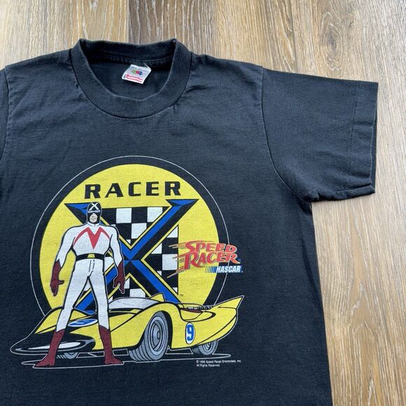 Fruit of the Loom Other - Vintage Speed Racer Shirt Youth 14-16 Nascar X 1996 Movie Promo USA 90s Kids Tee
